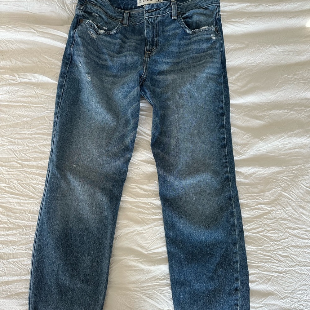 Abercrombie ankle straight jeans 4/27